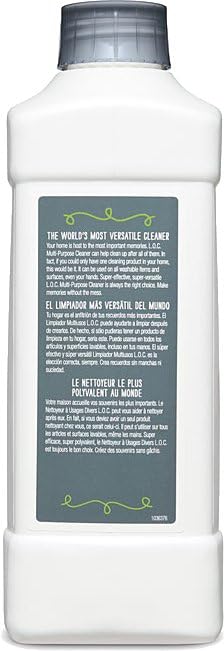 Image of LOC Multi Purpose Cleaner for All Washable Items /Surfaces /Hands,1 Litre(Replace 20x16.9 Oz Spray Bottle),Biodegradable,Concentrated,Kosher Certified,3 Bottles Shipping Separately,SALE w /o RETURN
