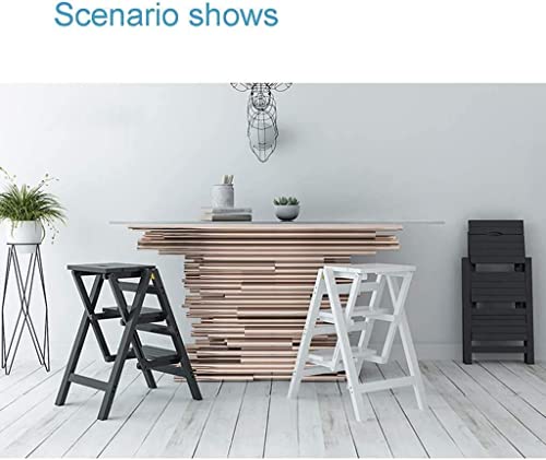 Chaise d'escalier en bois OKUOKA avec marches d'escalade élargies de sécurité