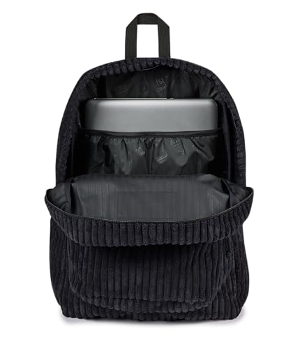 Image of JanSport Superbreak Plus FX Backpack - Work, Travel, or Laptop Bag with Water Bottle Pocket - Surreal Corduroy Black