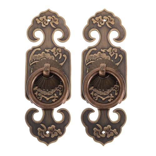 Genérico Tiradores de Puerta de Latón Macizo 10 CM 2 Unidades Estilo Vintage Antiguo para Armarios Cajones y Puertas Interiores Diseño Ergonómico Resistente Corrosión y Desgaste