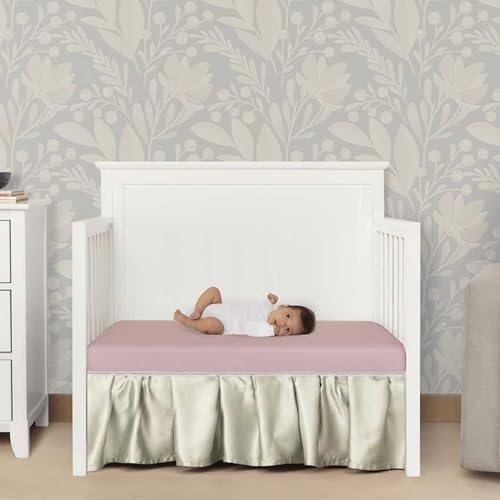 Image of Dream On Me Snuggles Extra Firm Dual-Sided Baby Crib Mattress with Breathable Fabric, Water & Odor Resistant, GREENGUARD Gold Certified, Fits Mini & Portable Cribs (38 inchx 24 inchx 3 inch) - Dusty Rose