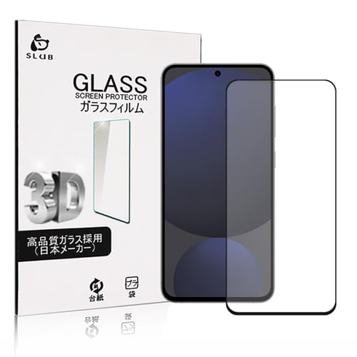 SLuB �X�N���[���v���e�N�^�[ Galaxy S24 FE SCG30 SM-S721Q �����K���X�t�B�����y�N���A�z3D�S�ʕی� 0.3mm���� �����ߗ�/�w��h�~/�d�x10H/���{���f�ވ��Ɏq��(�u���b�N) 1�{