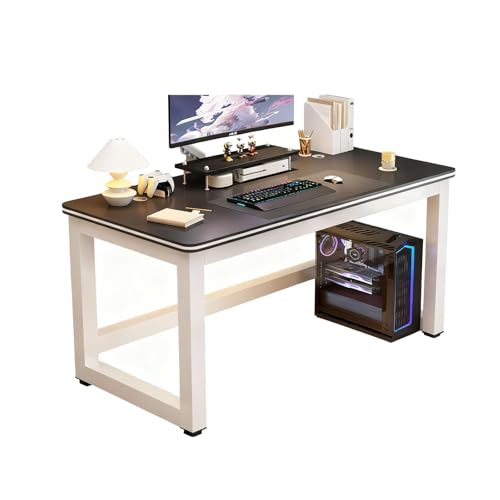 BJPQD ゲーミングデスク pc 作業台 desk つくえ 白 折りたたみ 机 厳選されたパネル スチールフレーム 丸みを帯びた角 補強されたクロスバー 厚手の脚 厚手のフットパッド 強力なエッジシーリング ネジ穴 強力な耐荷重性 無臭 防湿・防水 耐傷