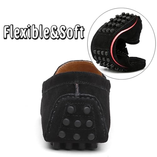 Men's Dress Loafers Slip On Casual Shoes Lightweight Soft Penny Loafers Suede Driving Boat Shoes Moccasins4