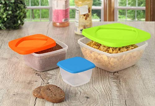Celestial Designs Small Plastic Bowl Container Set, 4-Pieces