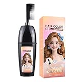 Peine Tinte de Pelo para Mujeres,Herramienta con cepillo para cubrir canas | Disimulador de Cabello Gris,Para reuniones sociales, bodas, eventos al aire libre, viajes, hombres y mujeres