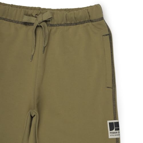 Image of Alan Jones Clothing Boys Solid Joggers Trackpant | Elastic Waist with Drawstring Regular Fit | Sizes 3-12 Years | Easy Pull-On Casual Bottomwear