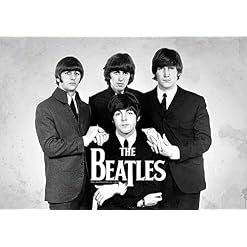 The Beatles John Lennon Paul Mccartney Affiche murale A4 - Les Beatles, Paul McCartney, John Lennon, RIngo Starr, George Harrison