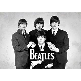 The Beatles John Lennon Paul Mccartney Affiche murale A4 - Les Beatles, Paul McCartney, John Lennon, RIngo Starr, George Harrison