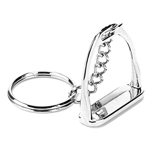 Jopwkuin Porte-clés étrier en Alliage de Zinc, Porte-clés étrier léger et Exquis à Utiliser comme Porte-clés, Cadeau ou être utilisé pour décorer Les Chevaux Cover