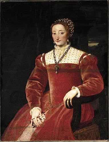 Toile Tiziano Vecelli Portrait de Giulia Da Varano Décoration Murale Salon