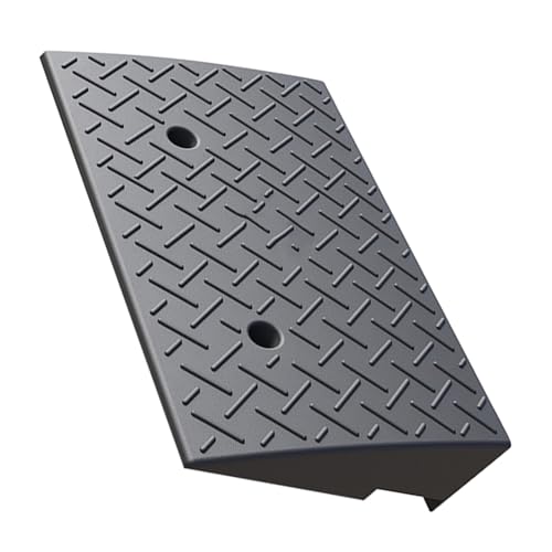 Rampas de umbral de caucho resistentes 50x32x12 cm miniatura 1