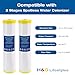 H&G Lifestyles 4.5 x 20 2pcs Deionizatioin Filter Cartridges,Water Deionizer for Car Washing, Spotless Water System DI Mixed Bed Resin Refill Replacement 0 TDS 500 Gallons