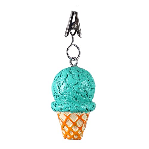 TwoFish Ice Cream Outdoor Table Weights Set of 4 Tablecloth Weights Clips Handicraft Tablecloth Clips S/4 - Thumbnail 3