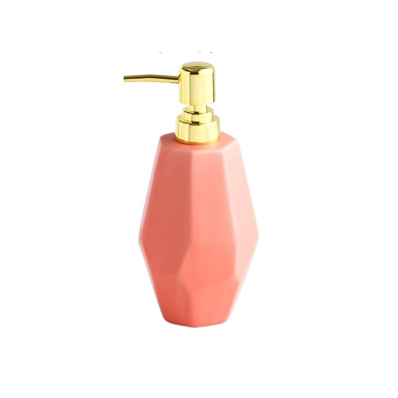 Soap Dispenser Household 500ml Ceramic Lotion Bottle Bathroom Shampoo Shower Gel Soap Dispenser(Red)