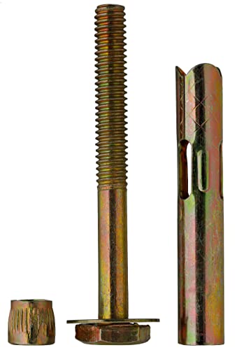 YoiYee M8*80mm Sleeve Anchor Hex Bolts, Heavy Duty Expansion Through Bolts for Concrete Brick & Masonry Fixings - Image 3