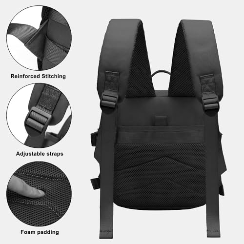 9L Mini Backpack for Men and Women, Small Backpack for Gym Hiking Travel Sports Running (Black)3