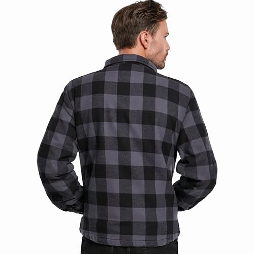 Image of Brandit Men's Lumber Jacket Black /Blue