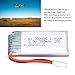 Dilwe 3.7V 380mAh 20C Drone Battery, RC Drone Lipo Battery with XH2.54 Plug 702035 RC Lipo for Accessory, Small, Dilwe1ns7e9ptzu
