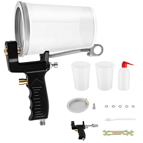 Gel Coat Spray Gun, Professional Grade Cup Gun, Painting Tool Kit for DIY Home Air Powered Resin Fiberglass Spraying Coating Tool with 5/32' Diameter Spray Nozzle