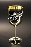 Moet Chandon Imperial Champagne Gold Acrylic Plastic Goblet Cup