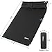 Ubon Double Camping Sleeping Pad Self Inflating Camping Mattress with Pillows 2 Person Camping Bed for Backpacking Black