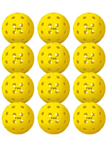 Feel my rhythm Pickleball Balls,40 Hole Outdoor Pickleball Balls, USAPA Approved Pickle Ball for...