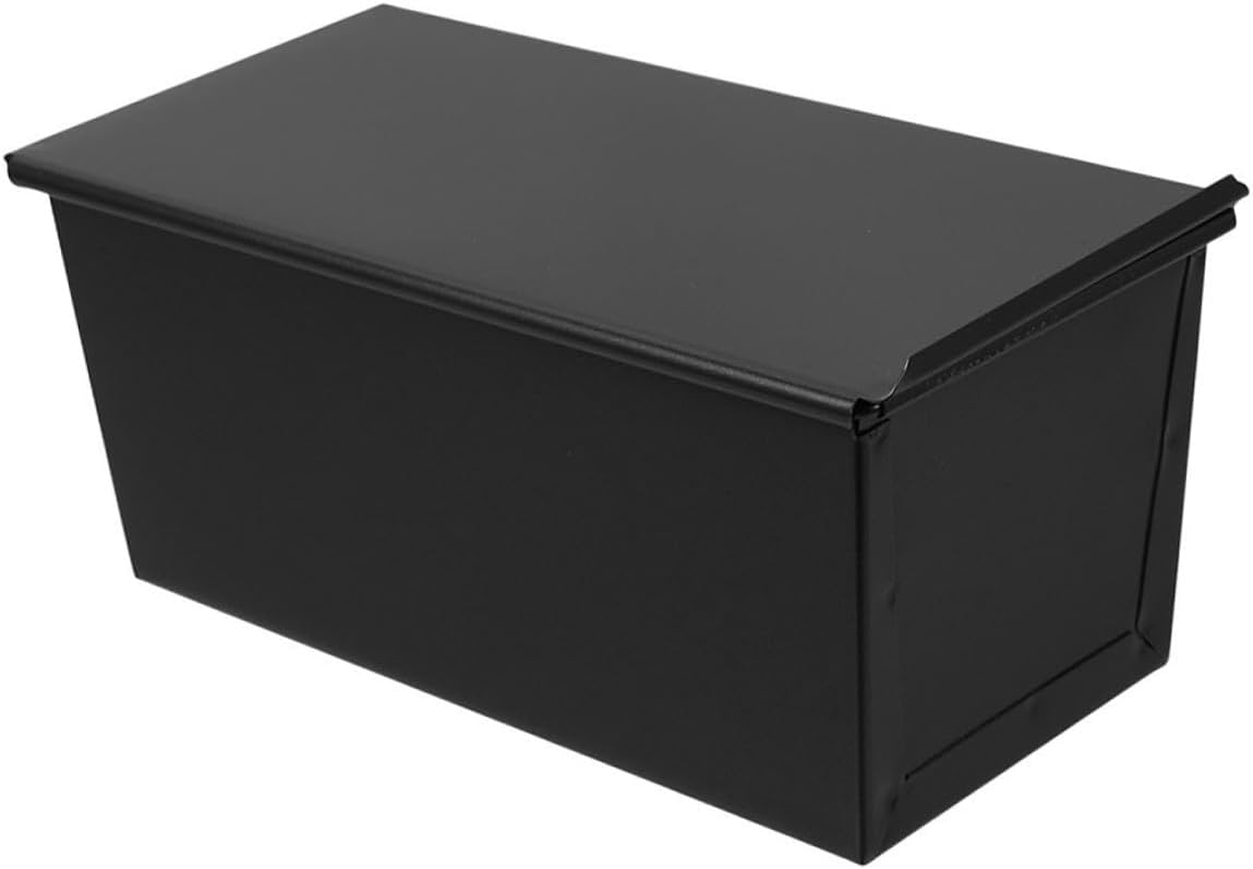 Nonstick Bread Loaf Pan with Lid 1000g Capacity Stainless Iron Bakeware for Home Baking Sandwich Toast Box