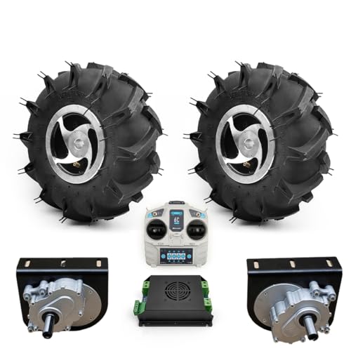 2WD 10�C���`�z�C�[�� 24V 500W 700W �_�Ɨp�^�C�� �u���V���[�^�[�L�b�g ������@���]�ԗp (ESC big kit A, 24V250W Max Speed 4kph)