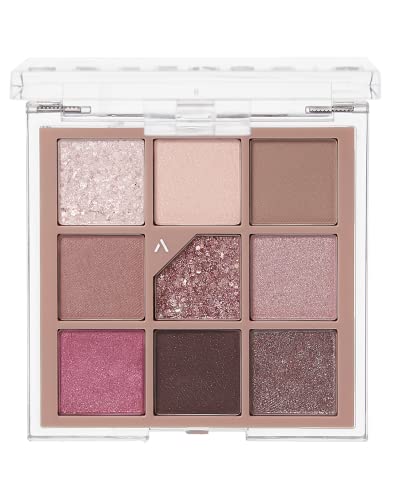 Unleashia Glitterpedia Eye Palette No.5 All Of Dusty Rose #TOP1
