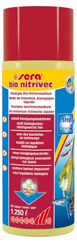 sera Bio nitrivec 500 ml | Flüssigfiltermedium gegen Ammonium und Nitrit | saubere und gesunde Aquarien | schafft Siedlungsfläche im Aquarium