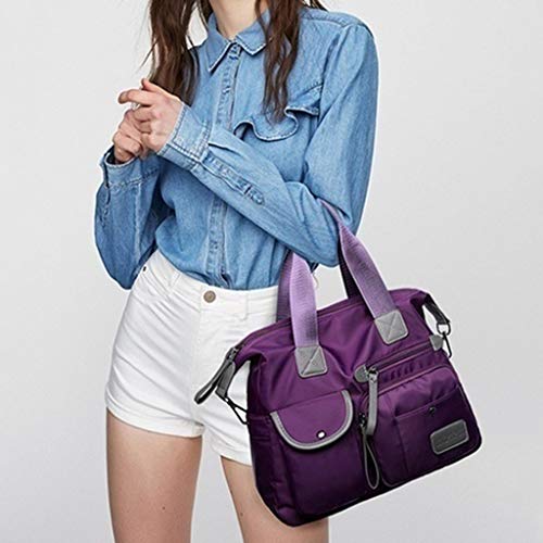 oshhni Bolsa feminina de grande capacidade bolsa de ombro vintage bolsa de trabalho Bolsa leve para