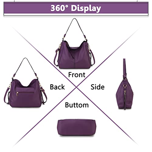 Bolso Hobo VX VONXURY para mujer, cuero sintético miniatura 6