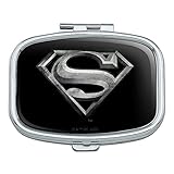Superman Steel Logo Rectangle Pill Case Trinket Gift Box
