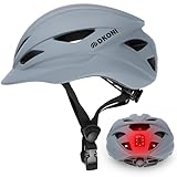 DKONI Casco de bicicleta urbano para adultos: casco de bicicleta para hombres y mujeres con carga USB, L: 58-61 cm)
