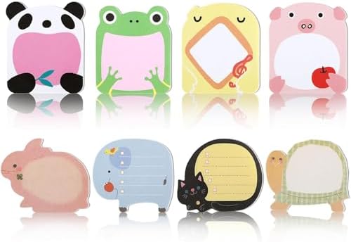 16 Pack Cute Animal Sticky Notes Self-Stick Memo Pads For School Home Office - View #7
