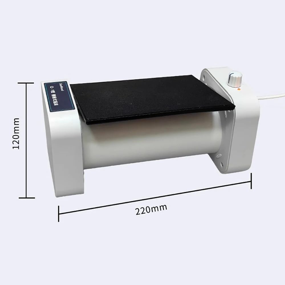 Toplionace Agitador de Balancín con Pantalla Digital de 220V CA y Velocidad Ajustable de 0 a 80 Rpm para Cultivos Celulares de Laboratorio y Experimentos Bioquímicos, Q-1