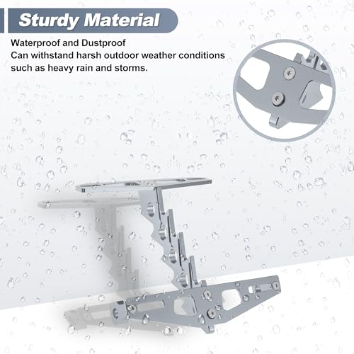 Support de plaque d'immatriculation moto en alliage d'aluminium finition titane durable