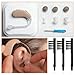 8pcs Small Combs to Clean Hearing Aids,Hearing Aid Cleaning Brush, Hearings Amplifier Cleanings Brush with Wax Loop and Magnet for Aids Users for Relatives and Friends