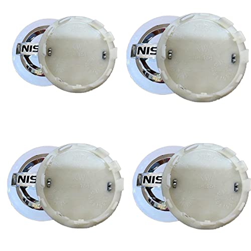 CMAOS 4PCS 54mm Black/Silver Car Refitting Wheel Center Hub Caps ...