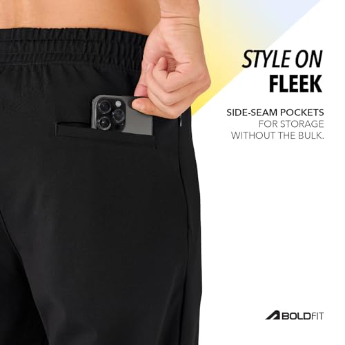 Image of Boldfit Track Pants for Men Casual Track Pants for Man Lower for Men Adjustable Waist Everyday Trackpants for Walking, Running and Exercise Pant for Man