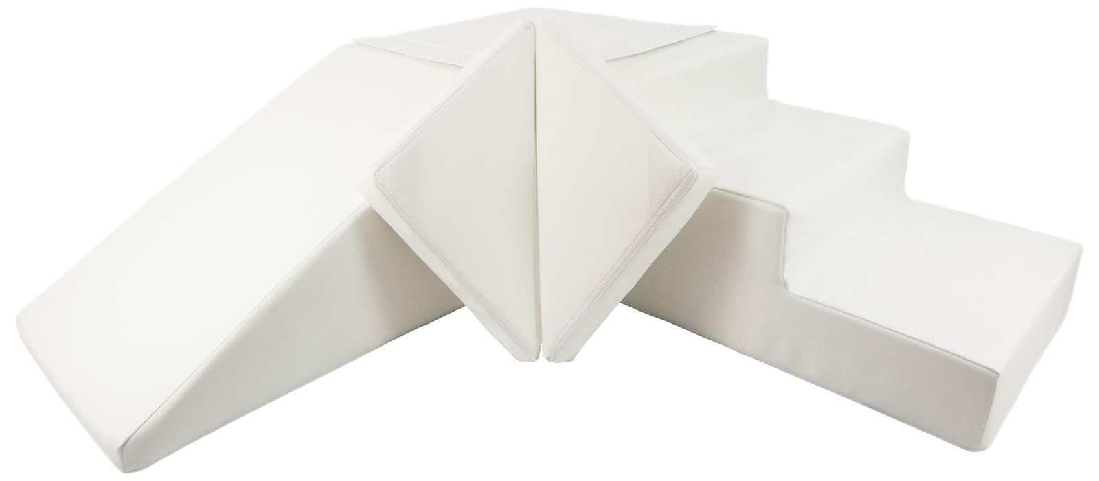 4 Großbausteine Schaumstoffbausteine Spielbausteine Bauklötze Rutsche-Set (Farbe: weiß)