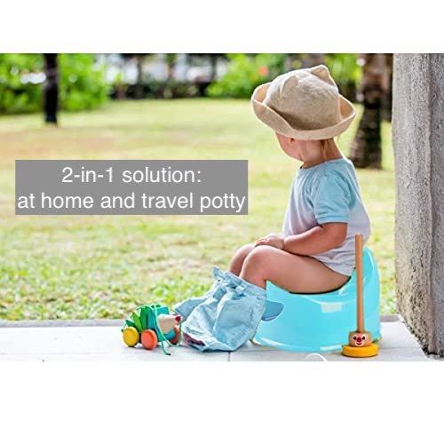 Apybaby Potty Training Seat | Safe Potty Training Toilet Seat For Boys & Girls | Slip Resistant & Comfortable Toilet Chair For Kids & Toddlers | Lightweight & Portable (Blue) #TOP3