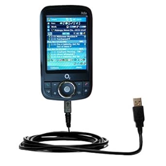 USB Data Hot Sync Straight Cable designed for the O2 XDA Life with Charge Function Two functions in one unique Gomadic TipExchange enabled cable