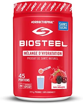 BioSteel Electrolyte Hydration Mix, Mixed Berry, 45 Servings - 1