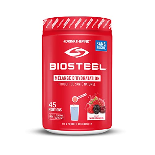 BioSteel Electrolyte Hydration Mix, Mixed Berry, 45 Servings
