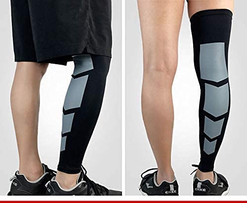 Image of NEVER QUIT 1 Pair Calf Compression Sleeve for Men and Women - Calf Compression Socks for Running Calf Pain Relief Leg Support Sleeve for Runners Cycling