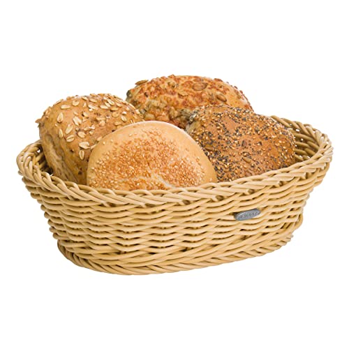 Foto von Westmark Mehrzweck-Korb, geeignet für Hotel und Gastronomie, Oval, ca. 25,5 x 19 x 8 cm, Synthetikfaser, Saleen Edition, Hellbeige, 02056030101