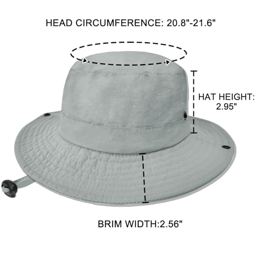 Image of Outdoor Kids Sun Hat UPF 50+ Quick Dry Foldable Bucket Hat Lightweight Adjustable Fishing Safari Hat for Girls and Boys