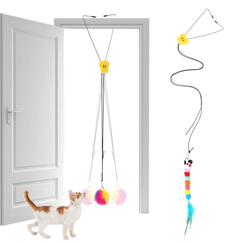 2Pcs Interactive Cat Toys for Indoor Cats, Independent Play 